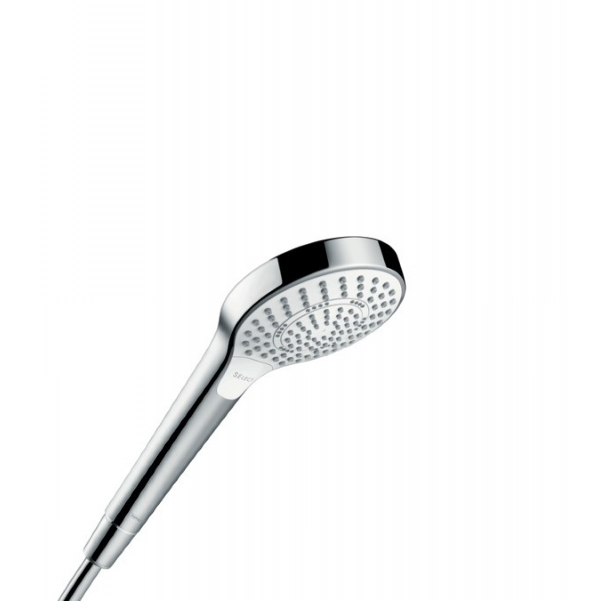 Hansgrohe 26800400 Croma Select S 三速按摩花灑頭 (白色/鍍鉻)